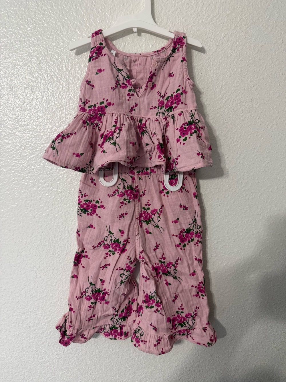 GAP Baby Pink Floral 2-piece set